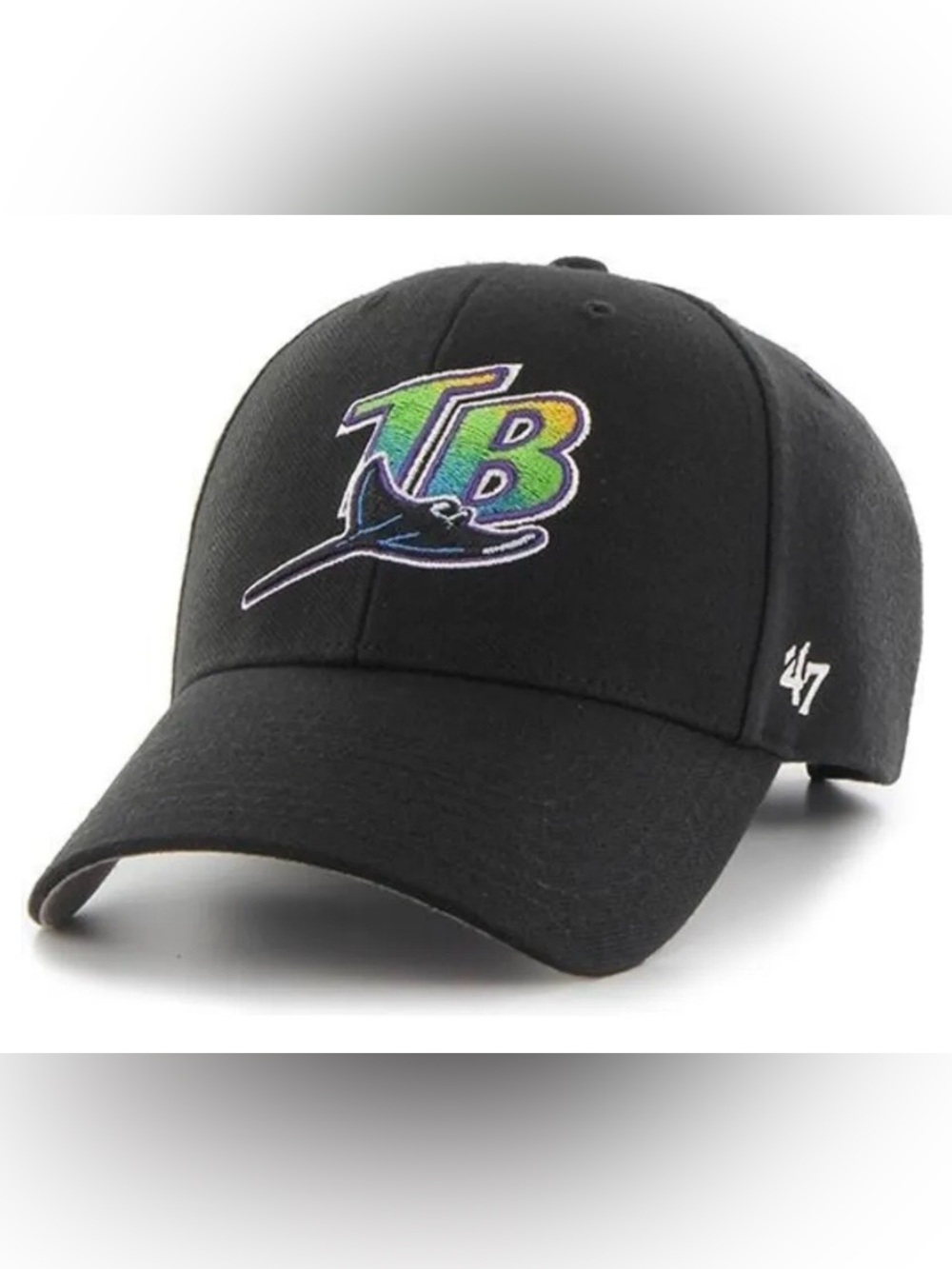 Vintage Y2K Tampa Bay Rays ⚾️ ‘47 wool strapback baseball cap hat MLB Devil